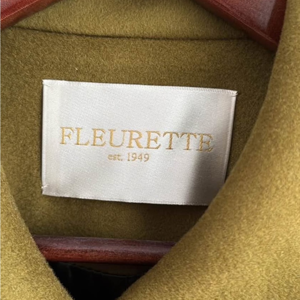 Fleurette olive Women's Coat - Picture 2 of 12